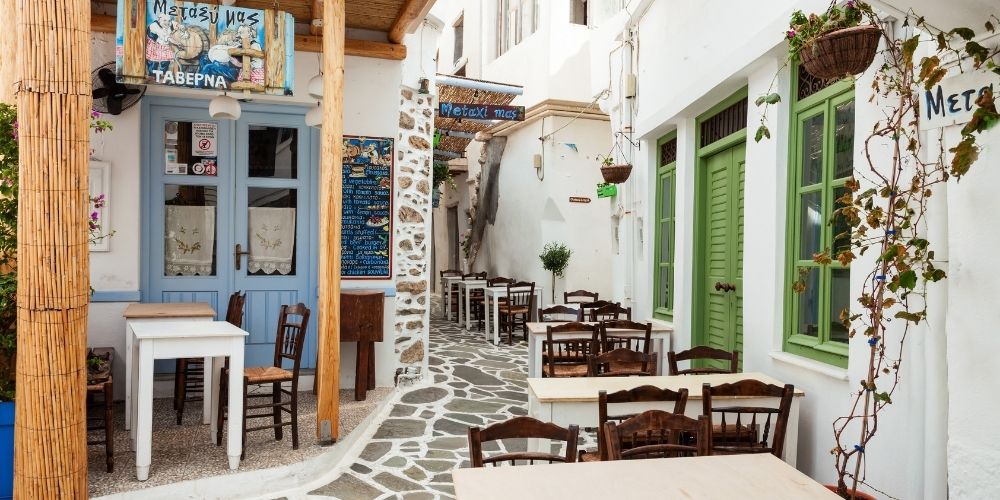 Restaurant in Naxos Greece
