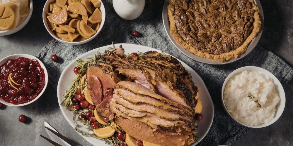 Homemade Christmas Ham Dinner