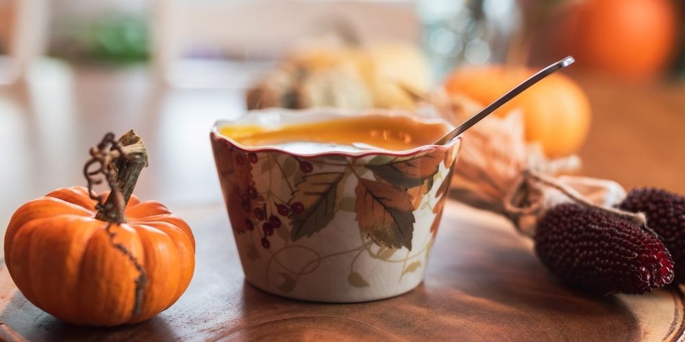 Pumpkin soup cozy fall foods