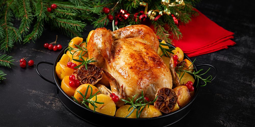 Roasted Chicken Potatoes Christmas