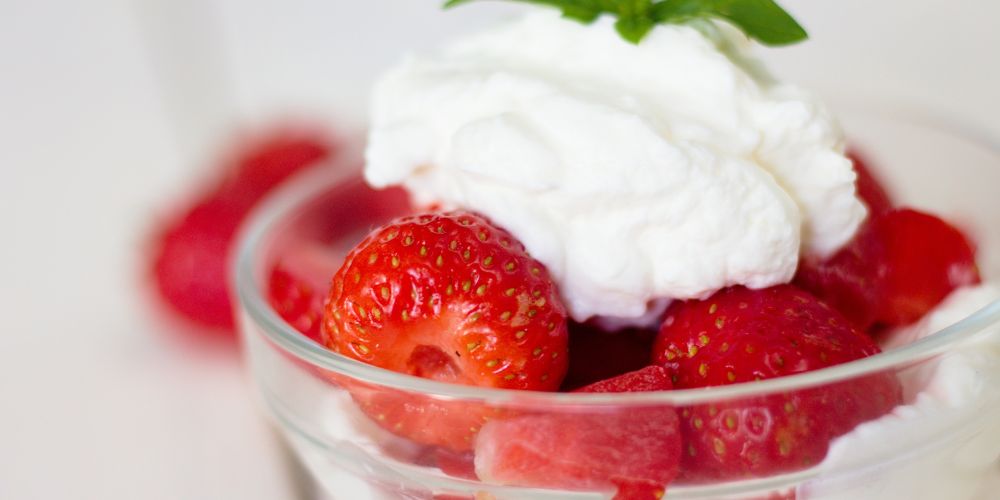 Strawberry Dessert Whipped Cream
