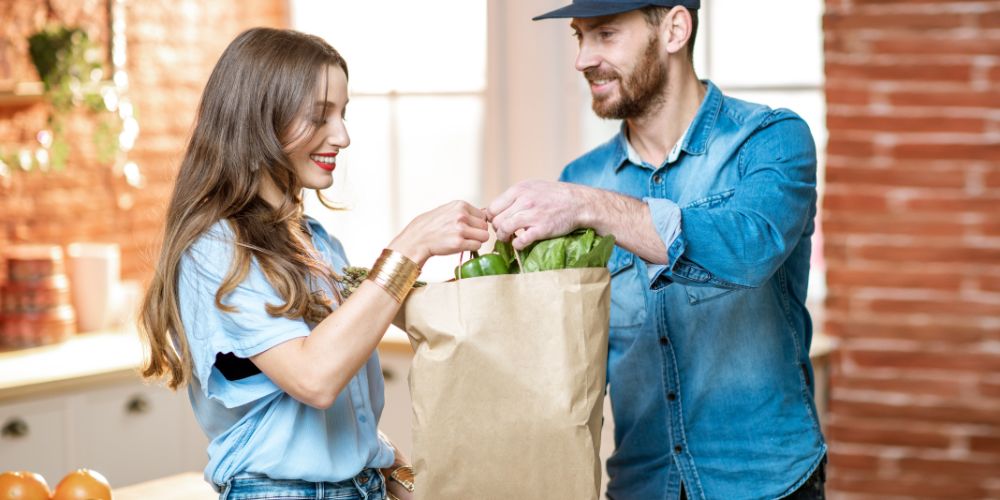 buying food