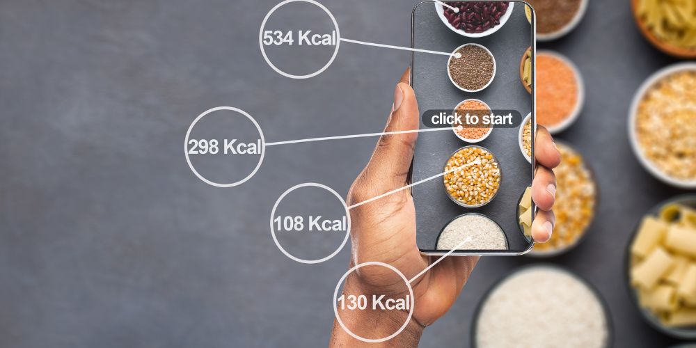 counting calories on food