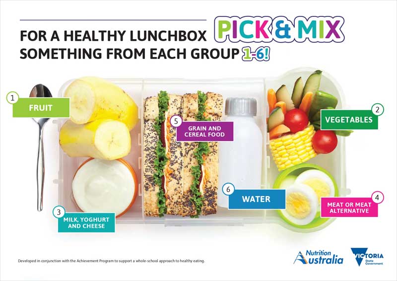 pick mix lunchbox poster