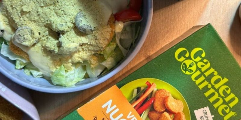 Ceaser salad με Vegan κοτομπουκιές