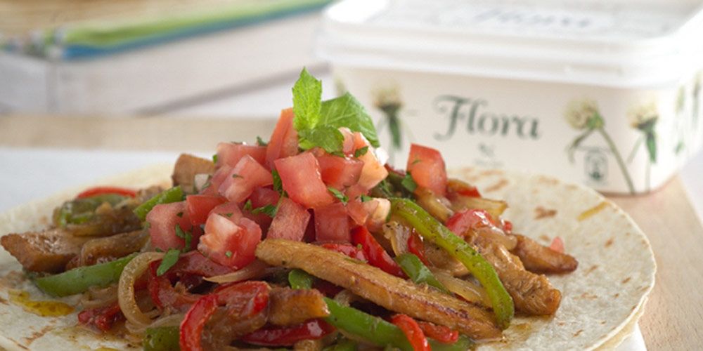 Fajitas με κοτόπουλο