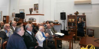 H Γεωργία Δανιά πραγματοποίησε ομιλία στο 4ο ΚΑΠΗ Αγίου Δημητρίου για τον Σακχαρώδη Διαβήτη