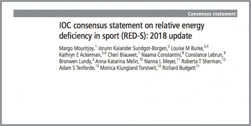 ereyna IOC consensus 2018 gia tin prolipsi elleipsis energeias ston athlitismo